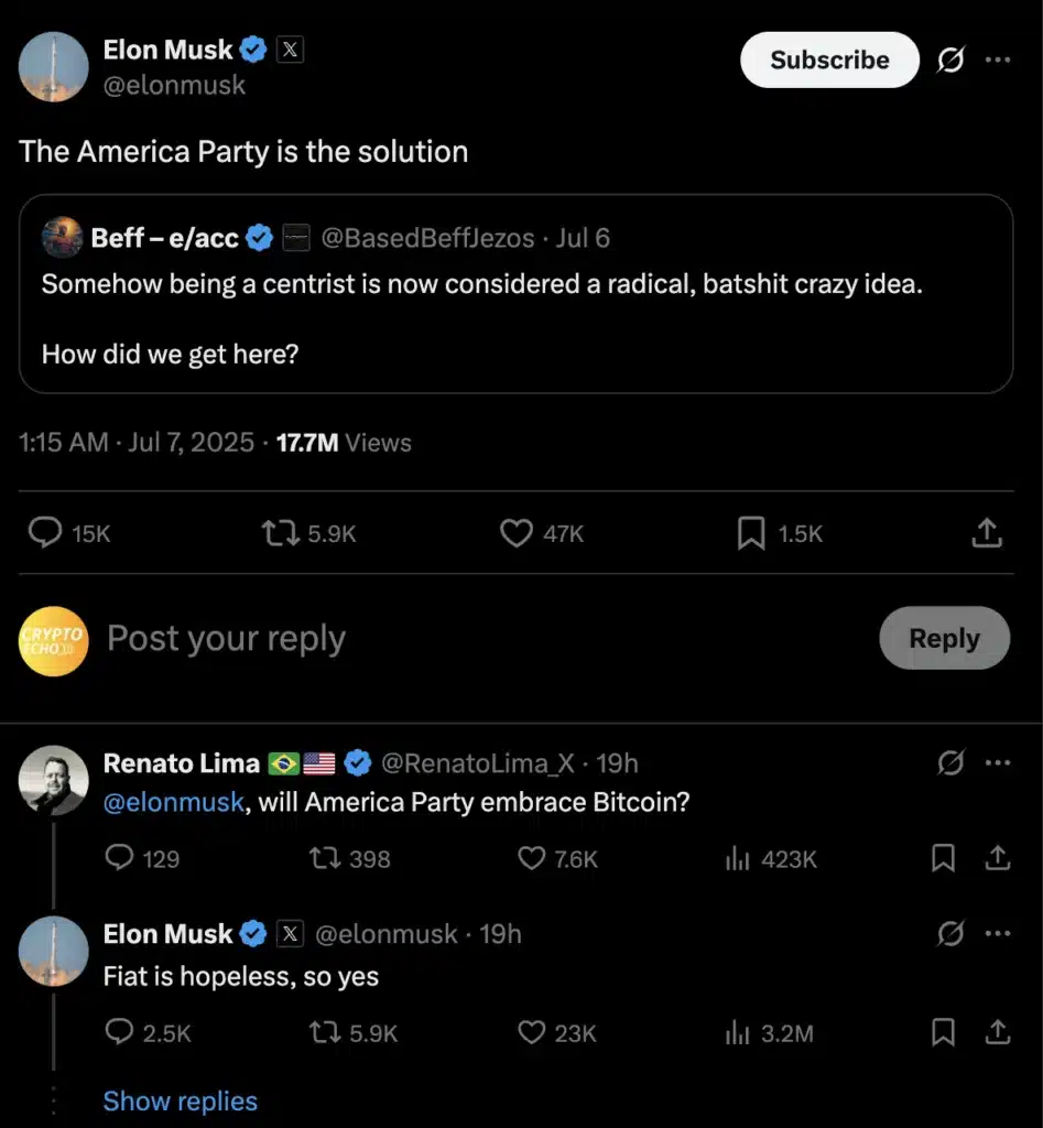 Elon Musk : "Fiat is hopeless, so yes"